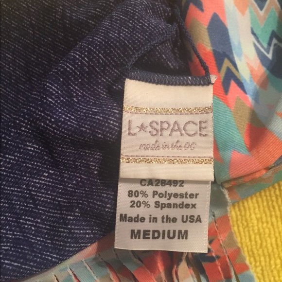 L Space fringe reversible bandeau top - Picture 7 of 8
